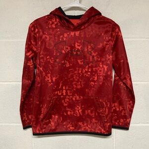 Under Armour Boys Red Sweatshirt with Hood